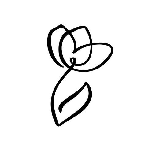 Tulip Logo Design, Line Hand Drawing, Logo Flor, Flor Vector, Scandinavian Spring, Spring Floral Design, Tulip Tattoo, Beautiful Beaded Jewelry, Tulip Flower