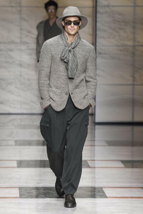 Giorgio Armani Menswear, Armani Menswear, Fall 2023 Menswear, Milan Men's Fashion Week, Custard Cake, Coconut Custard, Menswear Runway, Armani Collection, Masculine Style