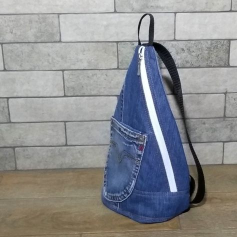 Denim Sling Bag Sewing Pattern Sling Backpack Pdf Pouch | Etsy