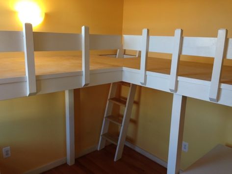 Corner Loft Beds, Boys Loft Beds, Custom Loft, Loft Beds For Kids, 3d Tipografi, Double Loft Beds, Corner Loft, Loft Beds For Small Rooms, Bed Styles