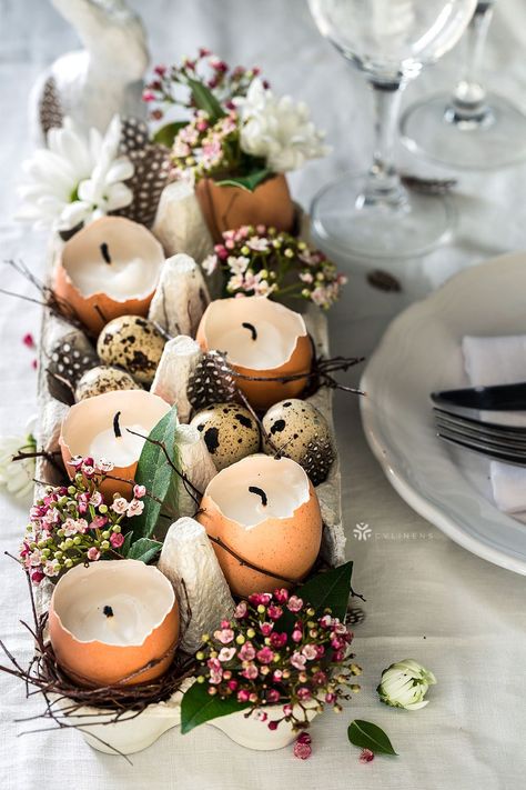 Diy – Velikonoce, Creative Easter Eggs, Shell Decorations, Mount Washington, Easter Inspiration, Easter Table Decorations, Easter Time, Easter Table, Diy Easter Decorations