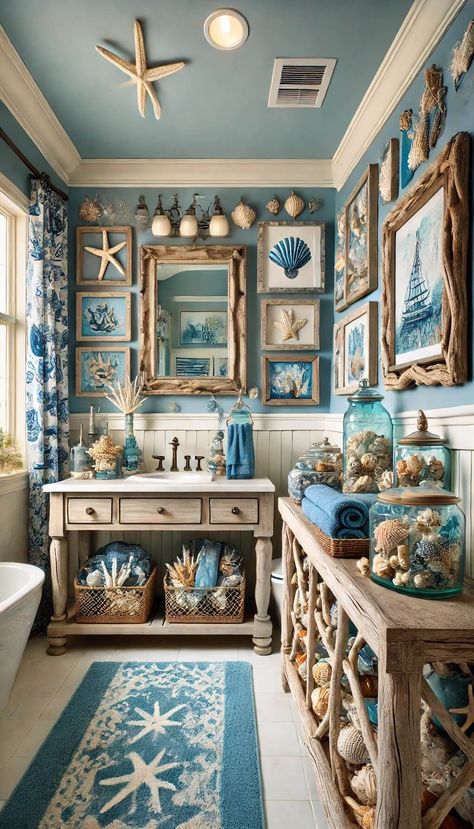 20 Stunning Ensuite Bathroom Ideas to Elevate Your Home 33 Ocean Bathroom Ideas, Ensuite Bathroom Ideas, Vibe Bathroom, Cozy Bedroom Ideas For Women, Smart Storage Ideas, Ocean Bathroom, Nautical Ideas, Cozy Bedroom Ideas, Coastal Interior