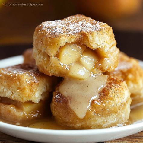 Simple Apple Pie Biscuits - A Sweet Treat - My Home Made Recipe Paula Deen Apple Pie, Apple Biscuits Recipes, Apple Pie Filling Desserts, Apple Pie Biscuits, Can Apple Pie Filling, Pillsbury Biscuit Recipes, Pie Filling Desserts, Cooking With Nan, Apple Biscuits