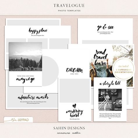 Travelogue Photo Templates Travelogue Template, Travelogue Ideas Layout, Travelogue Ideas, Christian Background Images, Business Brochure Design, Journal Notes, Christian Backgrounds, Free Brochure Template, Scrapbook Collection