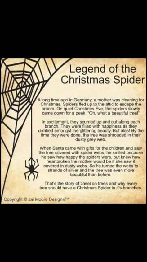 Merry Christmas Poems, Spider Printable, Legend Of The Christmas Spider, Christmas Spiders, Yule Traditions, Christmas Gift Tags Free, Christmas Spider, Free Christmas Gifts, Christmas Program