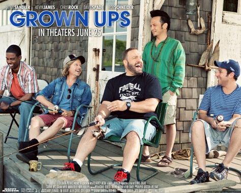 . Grown Ups Movie, Adam Sandler Movies, Grown Ups 2, David Spade, Rob Schneider, Kevin James, Chris Rock, Adam Sandler, Grown Ups