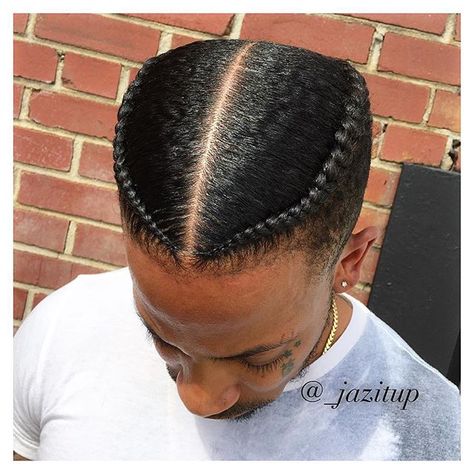 HairStyle 2 Cornrow Braids, 2 Braids Hairstyles, Boy Braid Styles, Best Braid Styles, Braids With Fade, Cornrow Braids Men, Latest Braided Hairstyles, Boy Braids Hairstyles, Cornrow Hairstyles For Men