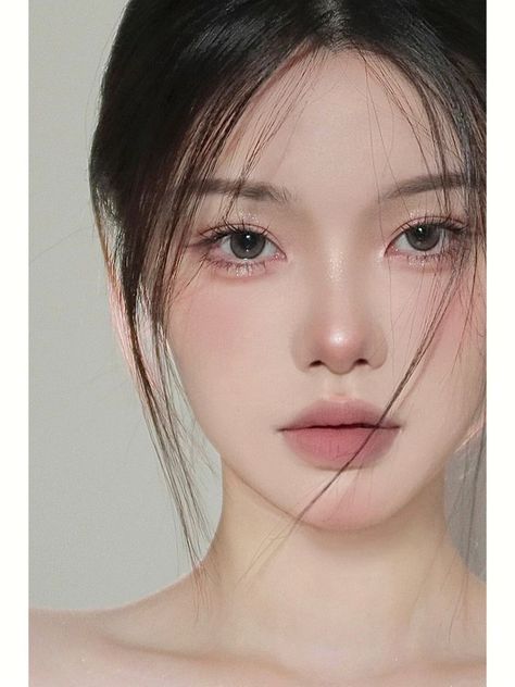 Makeup Ala Korea, Makeup Asia, Makeup Layout, Fesyen Islam, Asian Makeup Looks, Makeup Korean, Soft Makeup Looks, Korean Eye Makeup, Ethereal Makeup