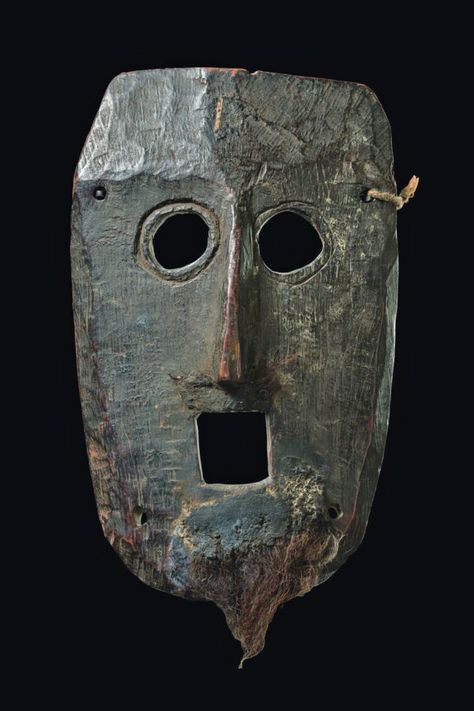 Masks of the World – Masks From Around the World Indian Mask, Ancient Mask, Wooden Objects, Hair Glue, Ethnographic Art, Afrikaanse Kunst, Masks Art, African Masks, Black Mask