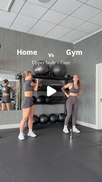 Zoë & Emily | ONLINE FITNESS COACHES on Instagram: "Home vs Gym - Upper body + Functional core 🔥

No equipment?..No problem! Today we’ve got a killer upper body + functional core workout for you to try no matter your circumstances!! - workout details + sets & reps below 👇🏼

Workout details ⬇️

- Plank raises (3x20) vs DB single arm front raises (3x20)
- Russian twists (3x20) vs Wood chop (3x10 each side)
- Plank saw (3x15) vs Tricep extensions (3x12)
- Pike push (3x10) vs Shoulder press (3x12)
- BW dead bug (3x20 total) vs Weighted dead bug (3x16)
- BW plank row (3x20 total) vs Weighted plank row (3x16)

Wearing @womensbest “MOTION collection” dc: ZOANDEM to save 10% off orders 🤍

Let us know if you give this one a go guys!! Let’s go!!🫶🏼💕" Weighted Plank, Functional Core Workout, Functional Core, Plank Row, Tricep Extensions, Wood Chop, Online Fitness Coaching, Tricep Extension, Front Raises