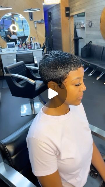 Michael Terry on Instagram: "PER USUAL! GET CROWNED👑 #nolastylist #nolashorthair#shorthair#pixie#pixiecut#pixiehaircut #michaelterryapproved #yourgotopixietool #nolahairstylist" Short Piece Hairstyles, Short 27 Piece Hairstyles Pixie Cuts, Short Short Pixie Haircut, Short Hair Black Women Pixie, 28 Piece Quick Weave Short Pixie, Short Pixie Haircuts For Black Women, Short Relaxed Hairstyles Pixie Cuts, Short And Sassy Hair, Short Sassy Hair Black Women