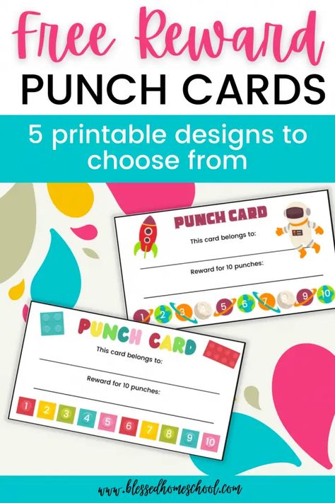 Free Printable Reward Punch Cards & 16 Ways to Use Them Classroom Coupons, Behavior Punch Cards, Reward Tickets, Reward System For Kids, Reading Rewards, Behavior Cards, Kids Punch, Printable Reward Charts, Behavior Rewards