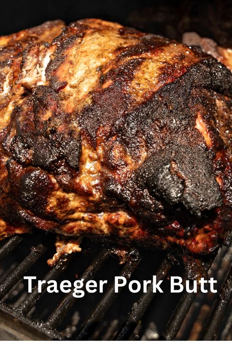 Traeger Pork Butt For Pulled Pork Recipe Brine Pork Shoulder, Traeger Smoked Pork Butts, Smoked Boston Button Recipe Electric Smoker, Traeger Pork Roast, Boston Button Recipes Pellet Smoker Pork, Pork Shoulder Traeger Recipes, Smoked Pork Butts On Pellet Grill, Smoked Pulled Pork Recipe Traeger, Traeger Pork Shoulder