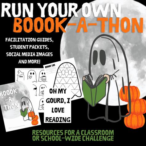 It's time for a Halloween and Fall themed Reading Challenge! This reading challenge is simple: Students read and log minutes on an adorable booook log. For every hour they read, they get to decorate a 'Lil Boo to display in the hallway! This can serve as a classroom or school-wide challenge. Complete Facilitation Guides included! Happy Reading! Cheap Mini Dress For Fall Parties, The Giving Tree Pumpkin Book Report, Cheap Cute School Socks, Affordable Versatile Fall Outerwear, Affordable Belt Bag With Adjustable Strap For School, School Library Halloween Decorations, Scholastic Book Fair Fall 2022 Theme, Scholastic Book Fair Themes 2022, Scholastic Book Fair Games