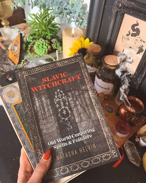 Ella Harrison on Instagram: “The two books I currently am reading: Slavic Witchcraft by Natasha Helvin and Slavonic Fairy Tales collected and translated by John T.…” Cunning Folk Witchcraft, Russian Witchcraft, Polish Witchcraft, Witchy Library, Slavic Magic, Slavic Witchcraft, Folk Witchcraft, Witchcraft Spirituality, Uses Of Plants