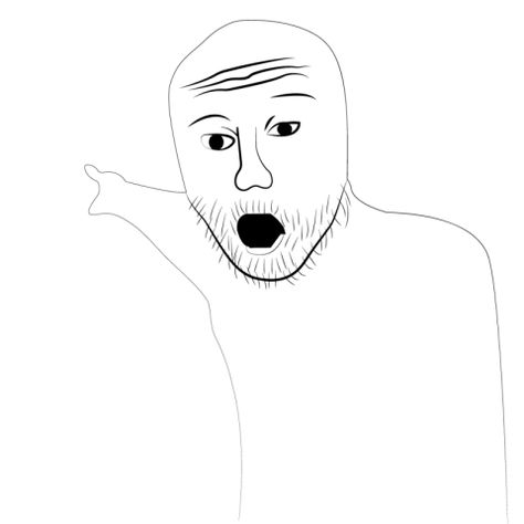 Pointing Wojak Meme Best Png, Boy Meme, Pointing Hand, Png Image, Social Media Post, Png Images, Blogger, Social Media, Memes