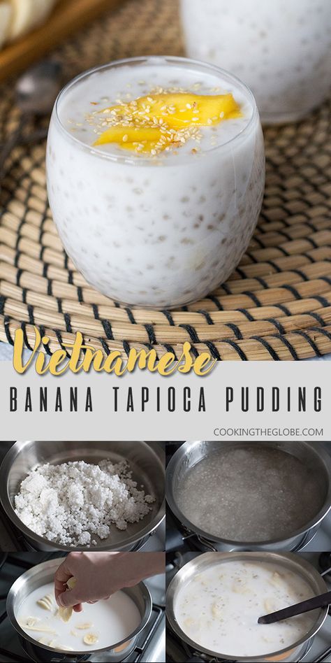 Tapioca Dessert, Vietnamese Dessert, Tapioca Pudding, Homemade Pudding, Homemade Snickers, Cookies Bars, Tapioca Pearls, Tropical Twist, Refreshing Desserts