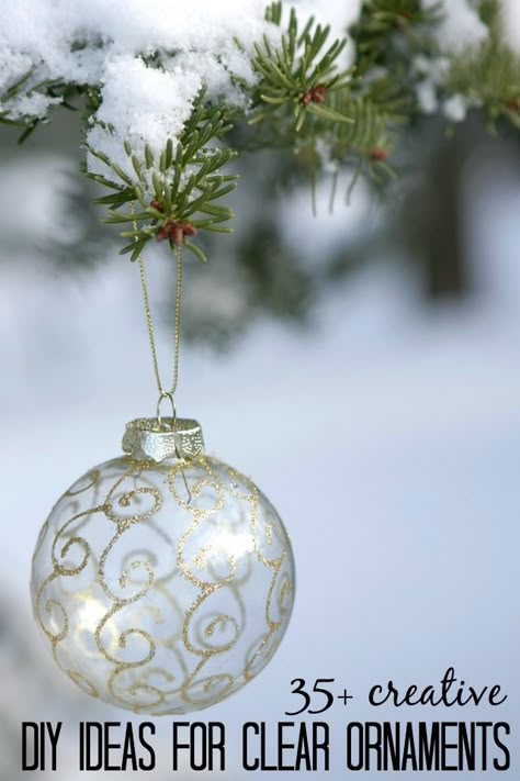 Try these 35+ DIY ideas for clear glass ornaments to add precious memories and lots of spirit to your Christmas tree! from @tipsaholic #ornaments #diy #christmas Thanksgiving Recipes Side Dishes Healthy, Clear Ornament Ideas, Clementine Pumpkins, Thanksgiving Side Dishes Healthy, Glass Ornament Ideas, Paleo Thanksgiving, Clear Christmas Ornaments, For Dinner, Thanksgiving Food Sides