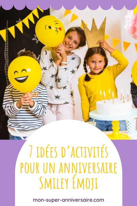 Organiser des activités pour un anniversaire sur le thème Smiley Émoji : les idées les plus fun, les plus originales, les plus créatives… Smiley Emoji, Smiley, Movie Posters, Film Posters