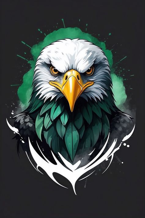 Eagle T-Shirt
Designed and Sold by Shop Karrere

eagles face logo facing forward T-Shirt by Shop Karrere
eagles face logo facing forward by Shop Karrere
high quality, logo style, Watercolor, powerful , minimalist colorful swoop eagles face logo facing forward, monochrome background awesome full color. Use green, white and black color scheme Eagle Background, Eagles Colors, Bald Eagle Art, Eagle Artwork, Eagle Face, Eagle Vector, Eagles Logo, Eagle Images, Eagle Wallpaper