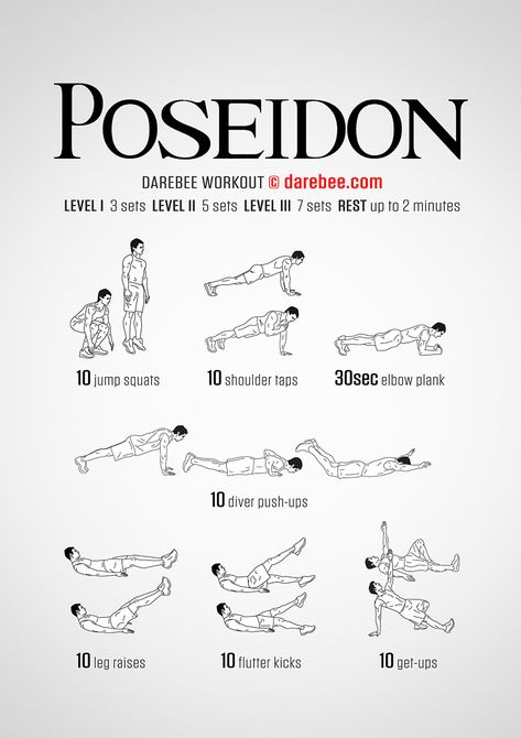 Poseidon Workout Greek Workout, Greek God Workout, Thor Body Workout, Greek God Tattoo Poseidon, Superhero Workout Routine, Thor Workout, Poseidon Deity Work, Home Body Weight Workout, Quick Morning Workout