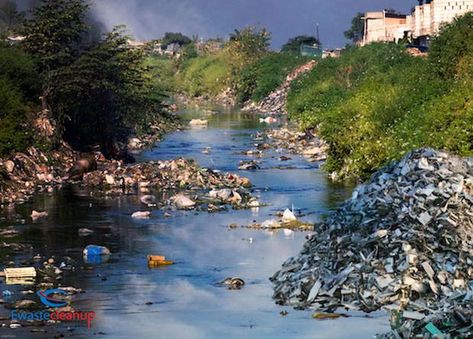 E-Waste has a big effect on water pollution too Water Pullotion Picture, Land Pollution Pictures, Water Pollution Pictures, Water Pollution Images, Pollution Aesthetic, Pollution Landscape, Pollution Illustration, Water Pollution Poster, Effects Of Water Pollution