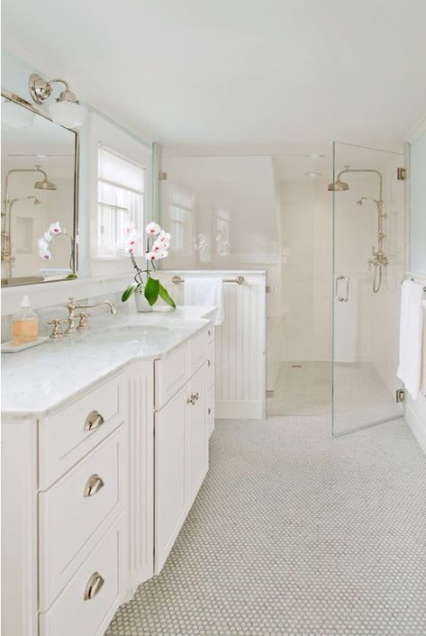 No Tub for the Master Bath: Good Idea or Regrettable Trend? Beadboard Bathroom, Remodeling Trends, Diy Bathroom Remodel, Bathroom Remodel With Tub, Bathroom Design Ideas, Bathroom Remodel Shower, Bathroom Trends, Shower Remodel, Shower Stall