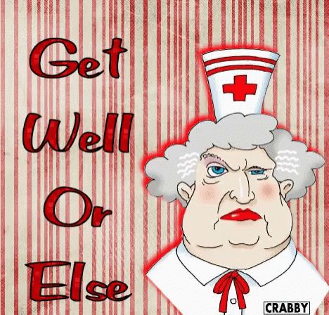 Get Well Soon Get Well Or Else GIF - Get Well Soon Get Well Or Else Nurse - Discover & Share GIFs Get Well Funny, Get Well Soon Funny, Get Well Soon Images, Soon Quotes, Get Well Soon Quotes, Get Well Soon Messages, Get Well Messages, Funny Good Morning Images, Birthday Hug