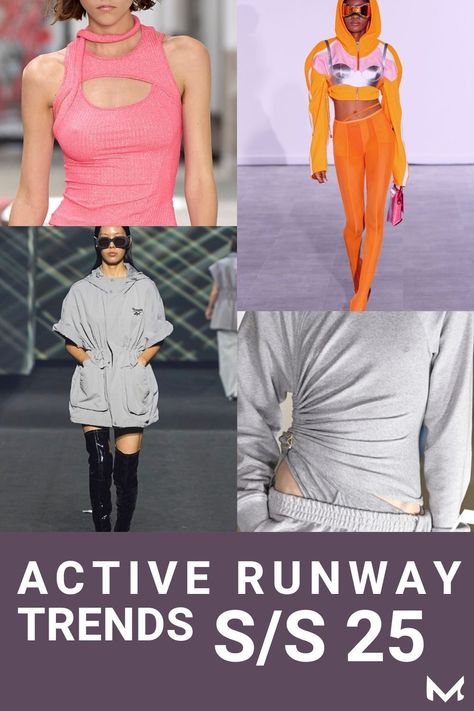 Stay one step ahead with Active Runway Trends S/S 25. Learn how to translate innovative trends directly from the fashion runway into commercial success. Act now! #FashionWeek #TrendPrediction #InnovativeDesigns Activewear Trends 2024, Ss 24/25 Fashion Trends, Ss25 Fashion Trends, Ss25 Trends, 2025 Pantone, Rtw 2024, Innovative Fashion Design, Active Wear Fashion, Fashionable Sportswear