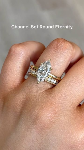 Marquise diamond ring settings