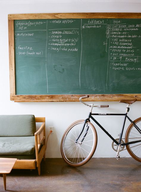 For a kitchen or office. Big A chalkboard Green Chalkboard, Vintage Chalkboard, Framed Chalkboard, Kazan, My Dream Home, Home Interior, Office Design, Feng Shui, Interior Inspiration