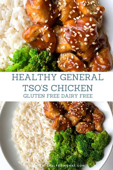 Whole 30 General Tso Chicken, Healthy Chinese Takeout Recipes, General Tso Chicken Gluten Free, Healthy General Tso Sauce, Keto General Tso Chicken Easy, General Tso Chicken Healthy, Gluten Free General Tso Chicken, General Tso Chicken Crockpot, General Tso Chicken Easy