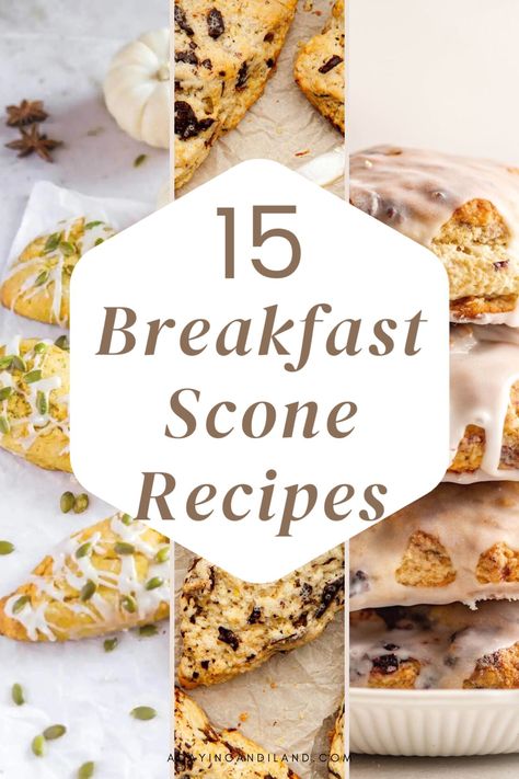 These fluffy and delicious breakfast scone recipes are an easy and quick way to get breakfast on the run in the morning. Make them on a Sunday and grab one every morning on your way out the door! With flavors like strawberry lemon, savory cheese and chili, blueberry and so many more, there is a scone recipe here for whatever your favorite flavor is. Just be sure to hide them from the kids or there won’t be any left! Cheddar Scones Recipe, Sweet Scones Recipe, Savory Scones Recipe, Cinnamon Chip Scones, Brunch Pastries, Breakfast Scones, Mini Scones, Blueberry Scones Recipe, Scone Recipes