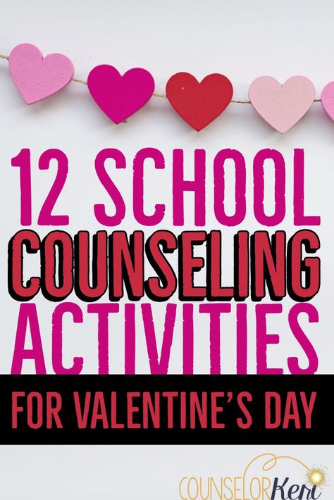 Valentines Day Classroom, Individual Counseling Activities, Counselor Activities, School Counselor Lessons, Counselor Keri, Group Counseling Activities, Group Therapy Activities, School Counseling Activities, Self Esteem Activities