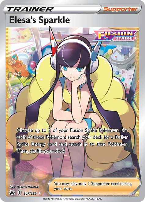 @megumi-mizutani ‹ PkmnCards Elesa Pokemon, Pokemon Trainer Card, Pokemon Full Art, Pokemon Tcg Cards, Kartu Pokemon, Cool Pokemon Cards, Pokemon Nintendo, Pokemon Waifu, Happy Books