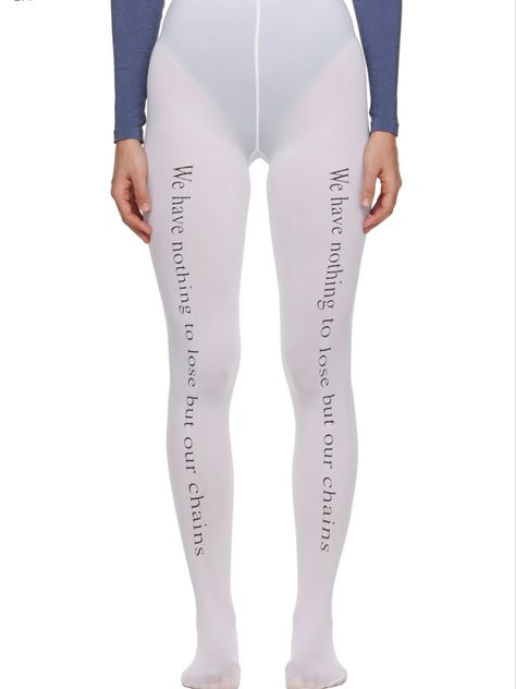 praying chain tights Cool Tights, Dance Performance, Edgy Fashion, Fast Fashion, Apparel Accessories, Clothing Accessories, Fashion Inspo, Tights, Lounge Wear