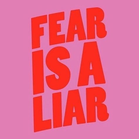 Fear Is A Liar, The Words, Red, Pink, On Instagram, White, Instagram, Black