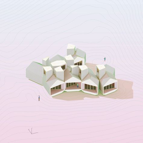 Gallery of Museum of Outdoor Arts Element House / MOS Architects - 22 Mos Architects, Architect Drawing, Architecture Inspiration, Architect House, Architecture Presentation, Elements Of Art, Outdoor Art, Color Lines, Pretty Pink