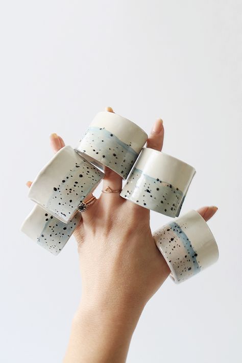 Ceramic Napkin Rings, Faux Ceramic, Itsekovettuva Savi, Napkin Rings Diy, Summer Diy Projects, Reading Diy, Diy Napkins, Custom Napkins, Weekend Projects