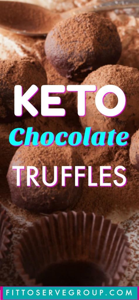 Keto Chocolate Truffles a rich true chocolate truffle  that is low in carbs and Keto-friendly. #ketotruffles #ketochocolatetruffles #lowcarbtruffles #lowcarbchocolatetruffles Low Carb Low Fat Recipes, Low Carb Muffins, Low Carb Low Sugar, Keto Friendly Desserts, Best Low Carb Recipes, Low Carb Dessert, Keto Brownies, Keto Chocolate, Low Carb Chocolate