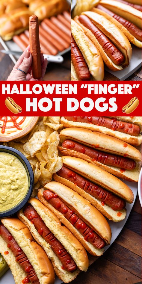 Halloween Theme Dinner, Finger Hot Dogs, Halloween Finger, Fall Goodies, Viral Recipes, Birthday Cake Decorating Ideas, Easy Peasy Recipes, Cake Decorating Ideas, Easy Homemade Recipes