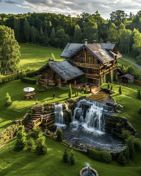 Houses In Switzerland, Lavish Houses, Log Mansion, Log Cabin Mansions, Cabin Mansion, Mountain Dream Homes, Dream House Aesthetic, Luxury Log Cabins, Log Cabin Rustic