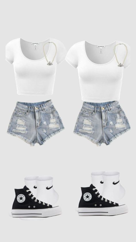 #cute matching bestie outfits Matching Bestie Outfits, Chav Outfits, Bff Matching Outfits, Bestie Outfits, Matching Outfits Best Friend, Fitness Wear Outfits, Twin Outfits, Bff Outfits, Cute Matching