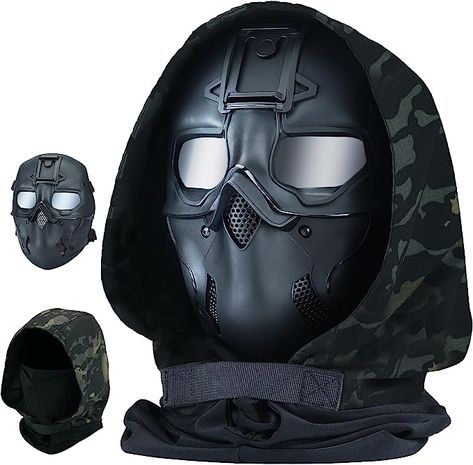 Tactical Face Mask, Airsofting Outfit, Paintball Outfit, Tactical Masks, Apocalypse Ideas, Tactical Balaclava, Military Mask, Paintballing Outfit, Tactical Outfit