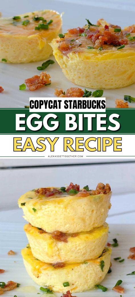 Homemade Egg Bites, Starbucks Egg Bites Recipe, Muffins For Breakfast, Bacon Muffins, Eggs In Muffin Tin, Starbucks Egg Bites, Ham Breakfast, Sous Vide Machine, Breakfast Quiche Recipes