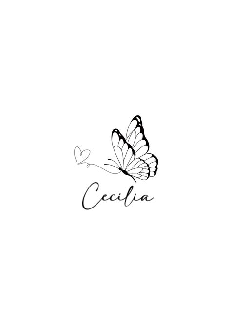 Letter Butterfly Tattoo, Butterfly With Name Tattoo, Butterfly Name Tattoo, Anklet Designs, Lettering Art, Hand Lettering Art, Name Tattoo, Name Tattoos, Name Design