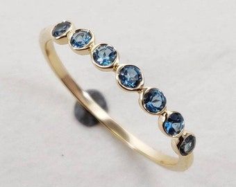 Blue Topaz Ring Gold, London Blue Topaz Engagement Rings, London Topaz Ring, London Topaz, Bridesmaid Rings, Blue Topaz Engagement Ring, Topaz Engagement Ring, Mother Rings, London Blue Topaz Ring