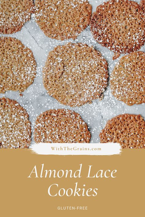 Almond Lace Cookies Recipes, Keto Lace Cookies, Gluten Free Lace Cookies, Lattice Cookies, Vegan Lace Cookies, Linzer Cookies Without Almond Flour, Linzer Cookies With Almond Flour, Crunchy Almond Flour Cookies, Almond Lace Cookies