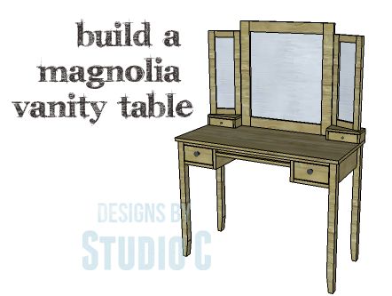 DIY Plans to Build a Magnolia Vanity Who wouldn’t love a beautiful handmade vanity? With the holidays coming up, this vanity would be a lovely gift! The DIY plans to build a Magnolia Vanity T… Makeup Vanity Plans, Diy Makeup Vanity Plans, Ikea Vanity Table, Baby Crib Woodworking Plans, Diy Makeup Vanity Table, Makeup Room Diy, Diy Vanity Table, Makeup Vanity With Drawers, Crib Woodworking Plans