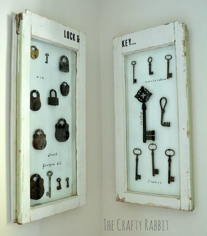 diy antique lock and key display cabinet, diy, home decor, how to, repurposing upcycling Display Cabinet Diy, Old Key Crafts, Windows Repurposed, Key Display, Travel Overseas, Old Window Frames, Hometalk Diy, Key Crafts, Old Window Frame